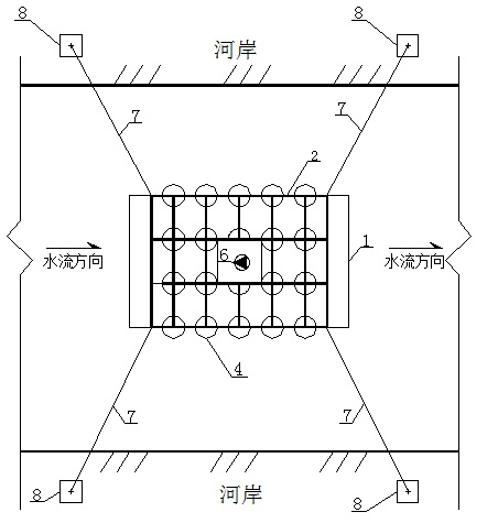 Aeration-forced river channel purification plant