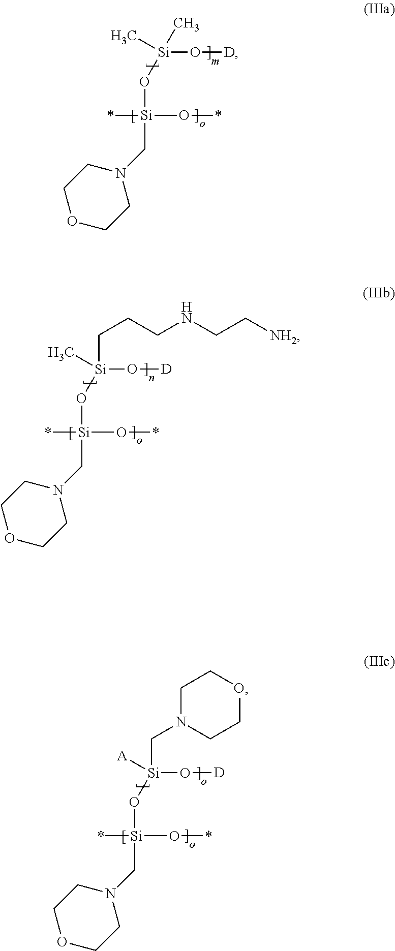 Pretreatment agents for keratin fibers comprising 4-morpholino-methyl-substituted silicone(s)