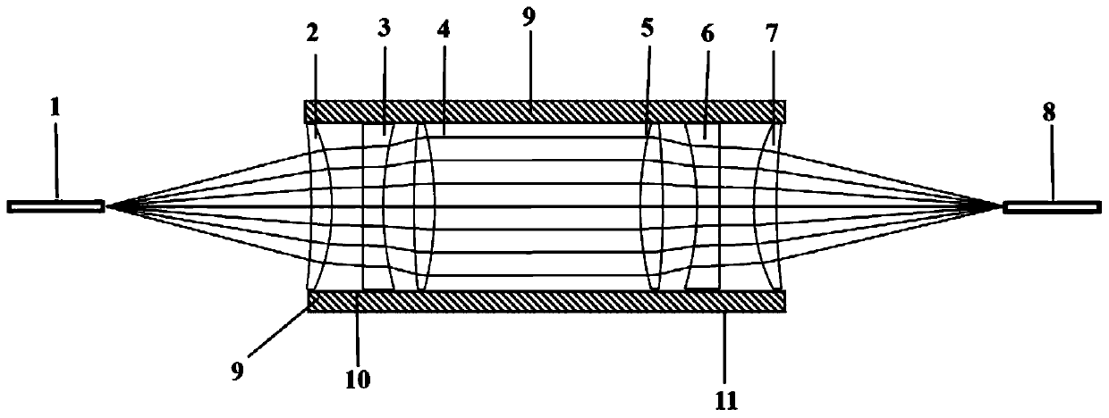 Myriawatt-level optical fiber connector capable of eliminating aberration