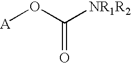 Carbamoyl esters that inhibit cholinesterase and release pharmacologically active agents