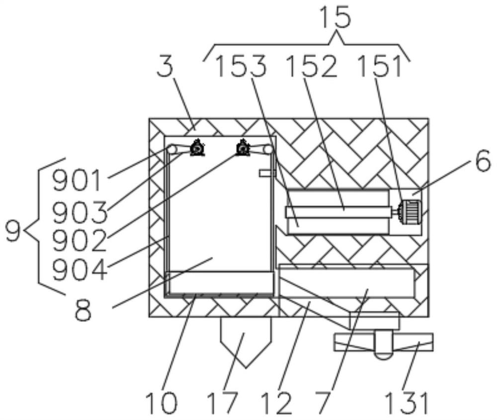 Forest firefighting fire extinguishing device capable of enhancing stability based on electromagnetic force