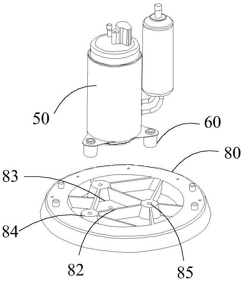 Chassis of split vertical indoor unit and split vertical indoor unit