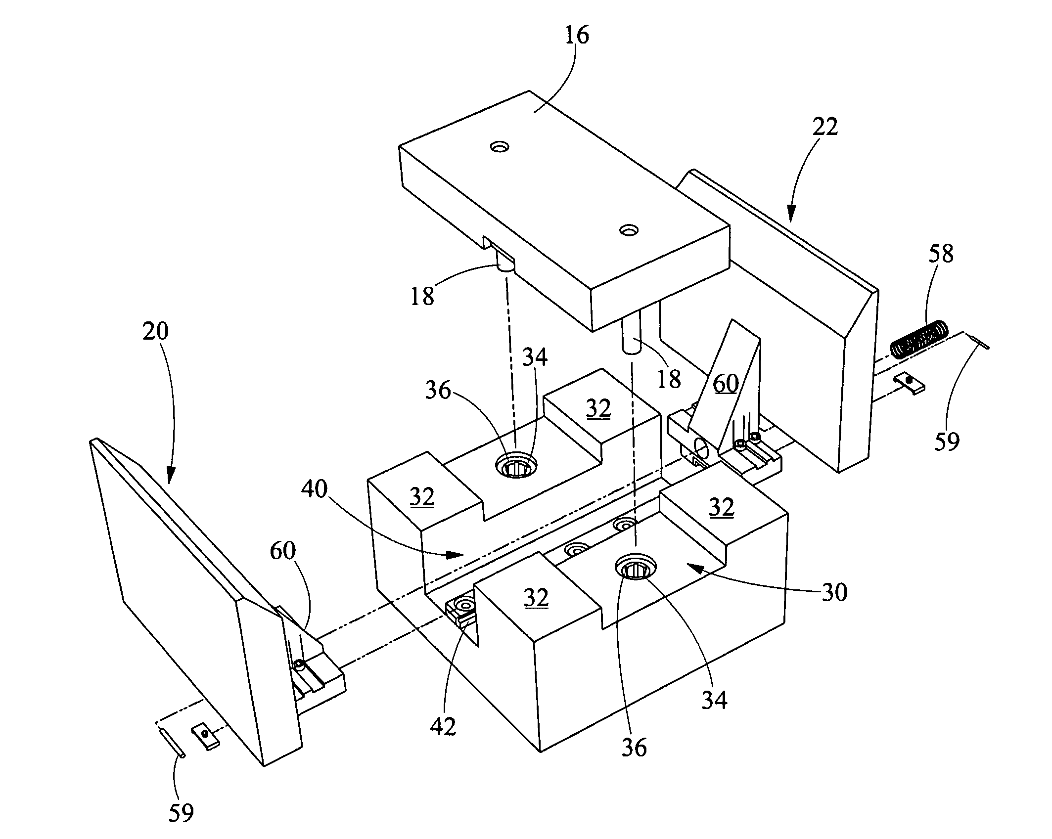 Automatic leveling fixture