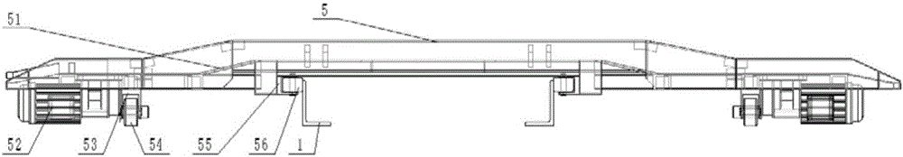 Four-column type ascending, descending and horizontal moving two-layer stereo parking device and use method thereof