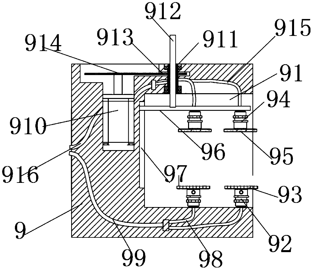 Intelligent clamping and fixing equipment for circuit board welding