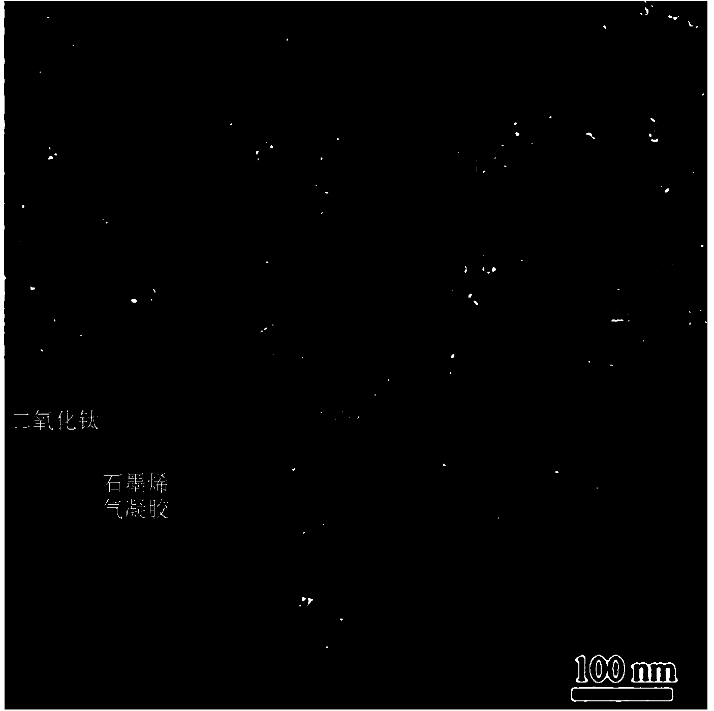 Grading three-dimensional porous graphene/titanium dioxide photocatalyst and preparation method thereof