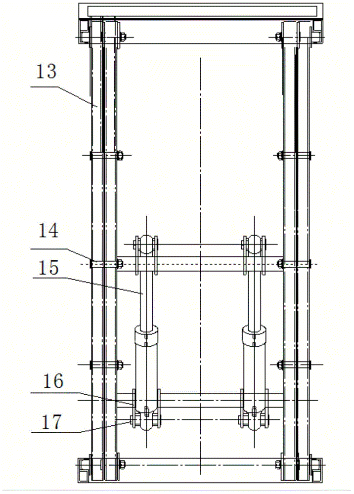 Device for semi-automatically removing ice spikes from roofs and ice spike removing method