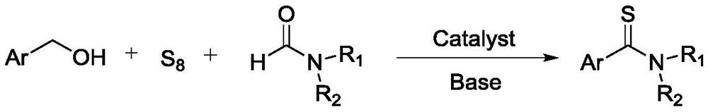 Method for preparing aryl thioamide compound