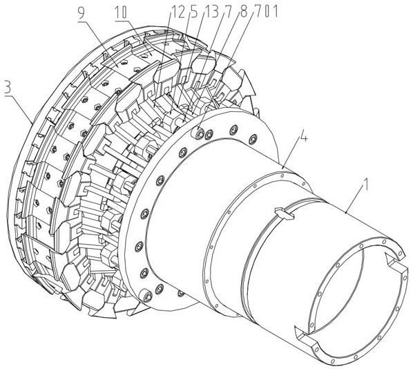 Variable-supporting-diameter seamless forming drum