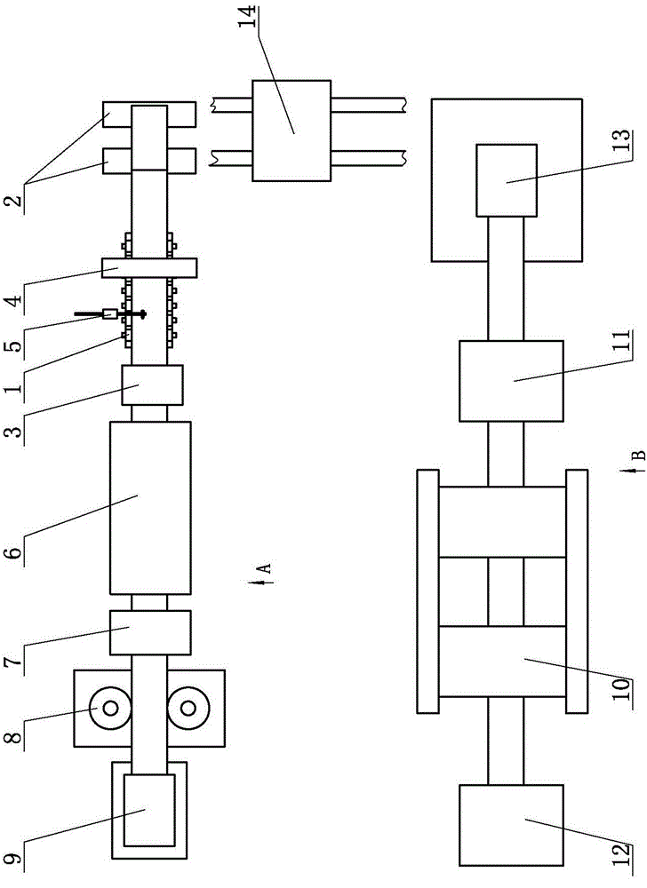 Device and method suitable for improving yield of welding leading tape of double-stander cold rolling mill