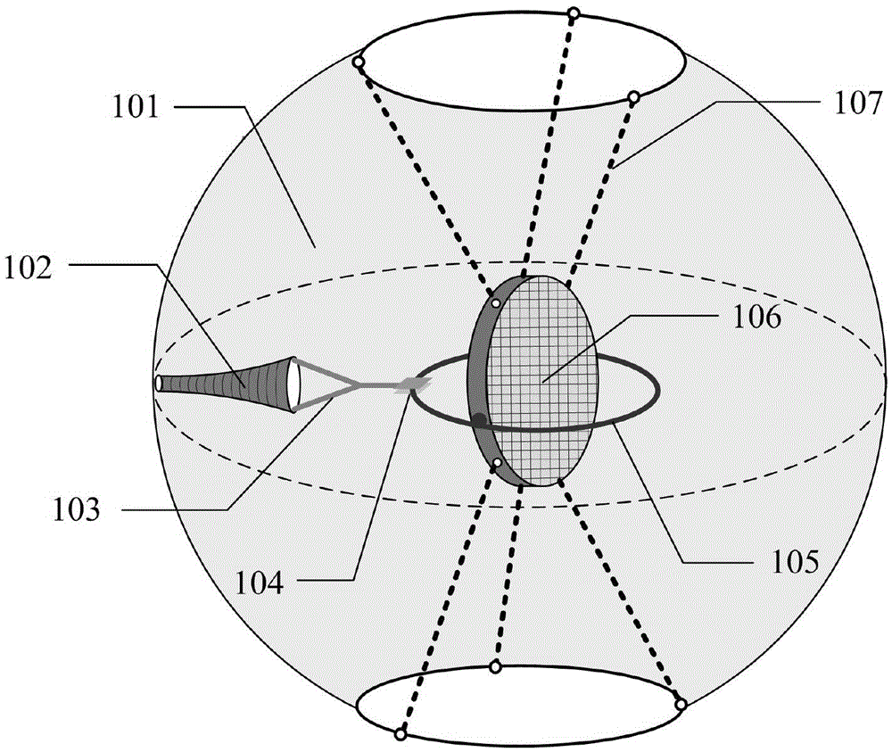 Spherical light focusing space solar power station