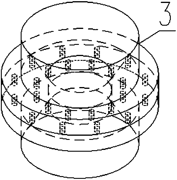 Offshore fan prefabricated high pile bearing platform foundation structure and installation method