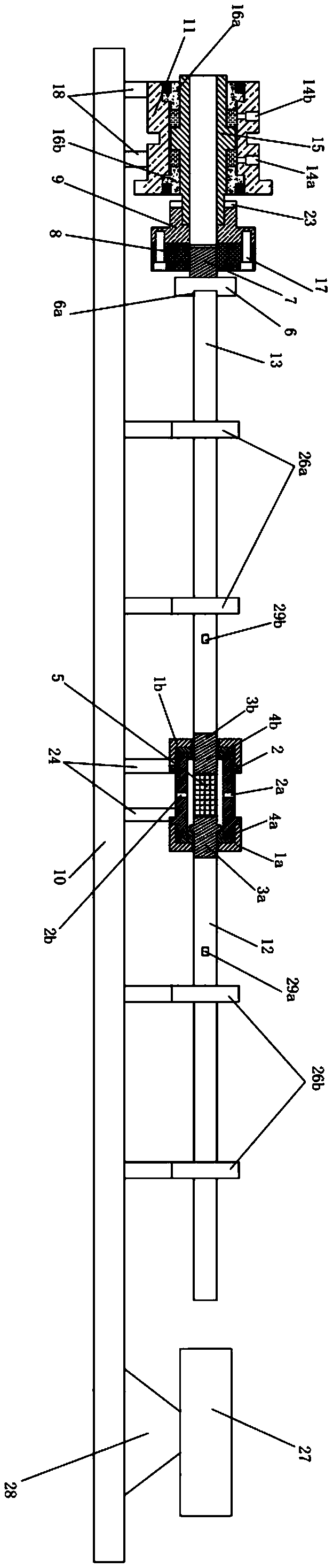 Split type three-dimensional pressure device and strain waveform pattern collecting method