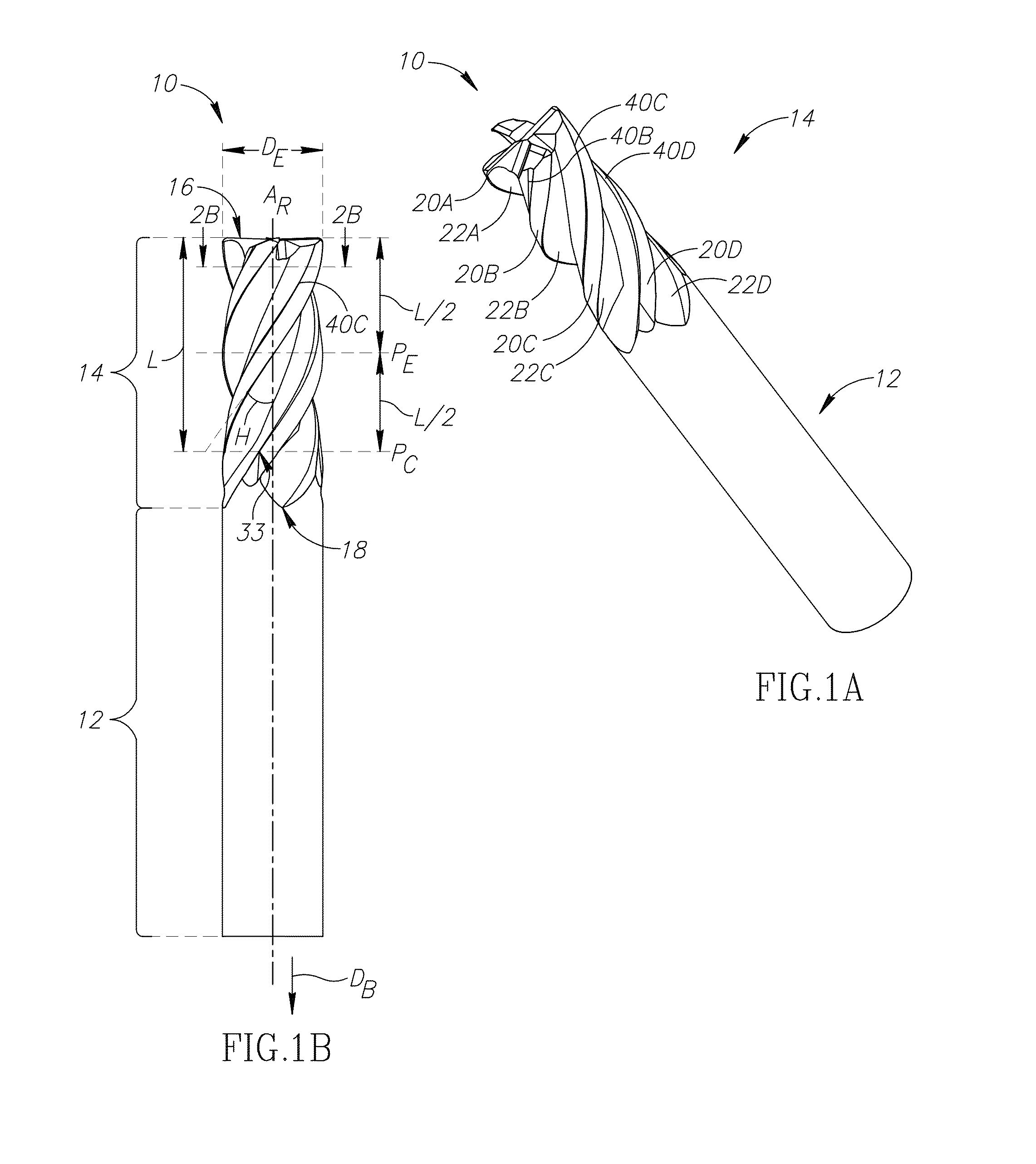 End Mill Having A Symmetric Index Angle Arrangement For Machining Titanium