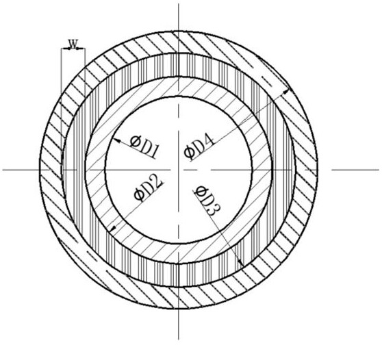 Hollow tungsten electrode coaxial wire filling welding device and regulating and welding method