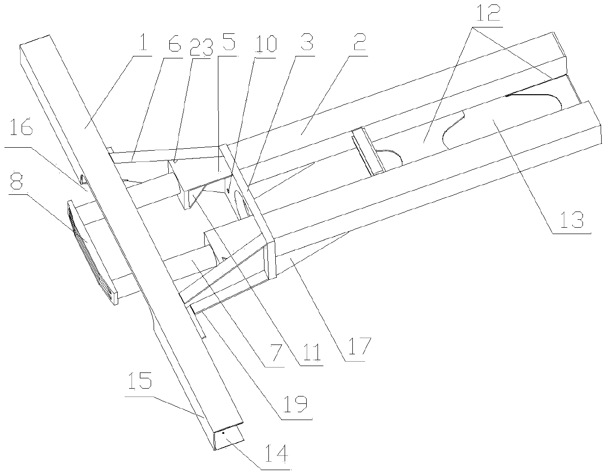 Railway vehicle anti-creeping buffering structure