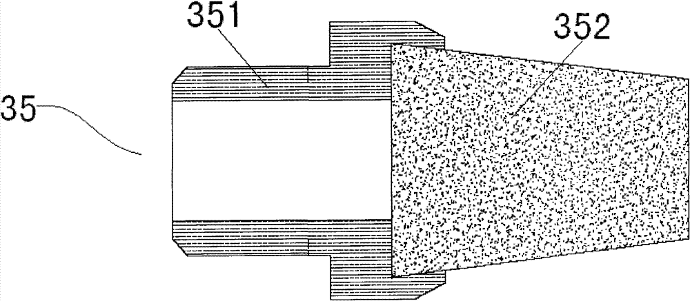 Urea-formaldehyde resin foaming and mixing device