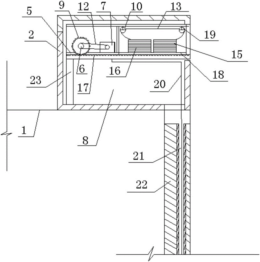 Building provided with extinguishing and rescue system