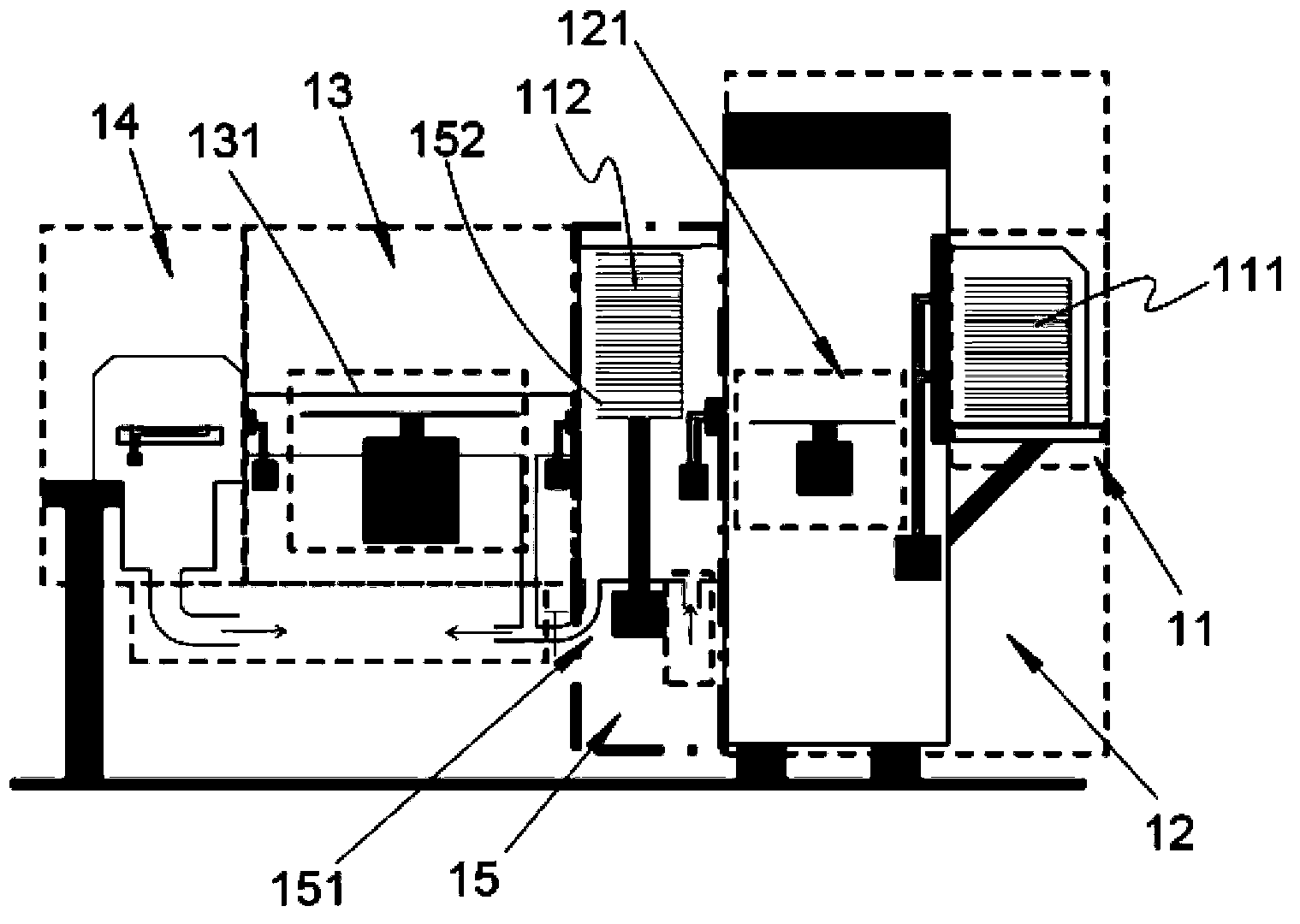 Thin-film process system with wafer storage groove and wafer accessing method thereof