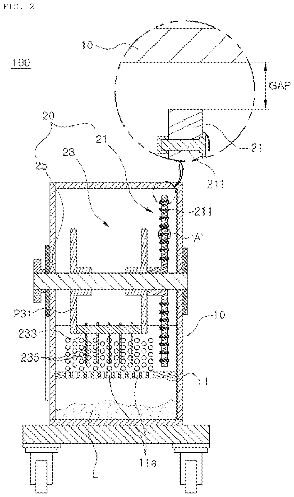 Apparatus for treating waste leather