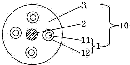 Emergency rescue illumination optical cable and emergency device employing same