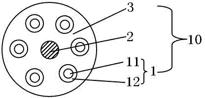 Emergency rescue illumination optical cable and emergency device employing same