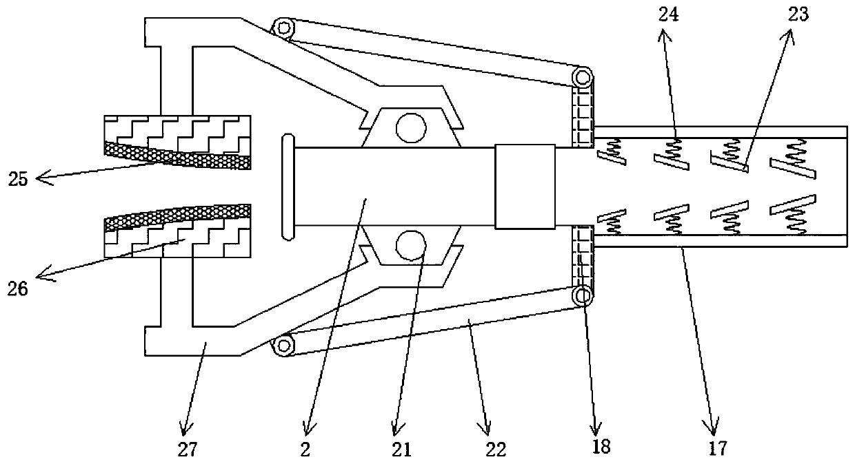 Device of polishing inner wall of glass tube based on glass production