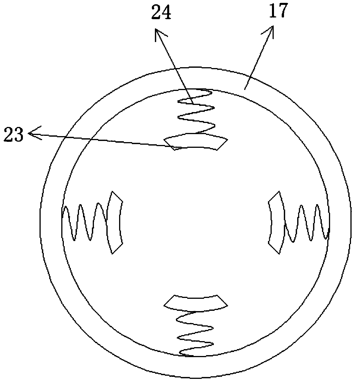 Device of polishing inner wall of glass tube based on glass production