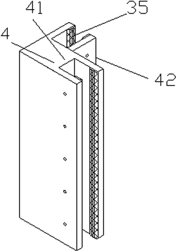 Aluminum formwork connecting device for house building construction