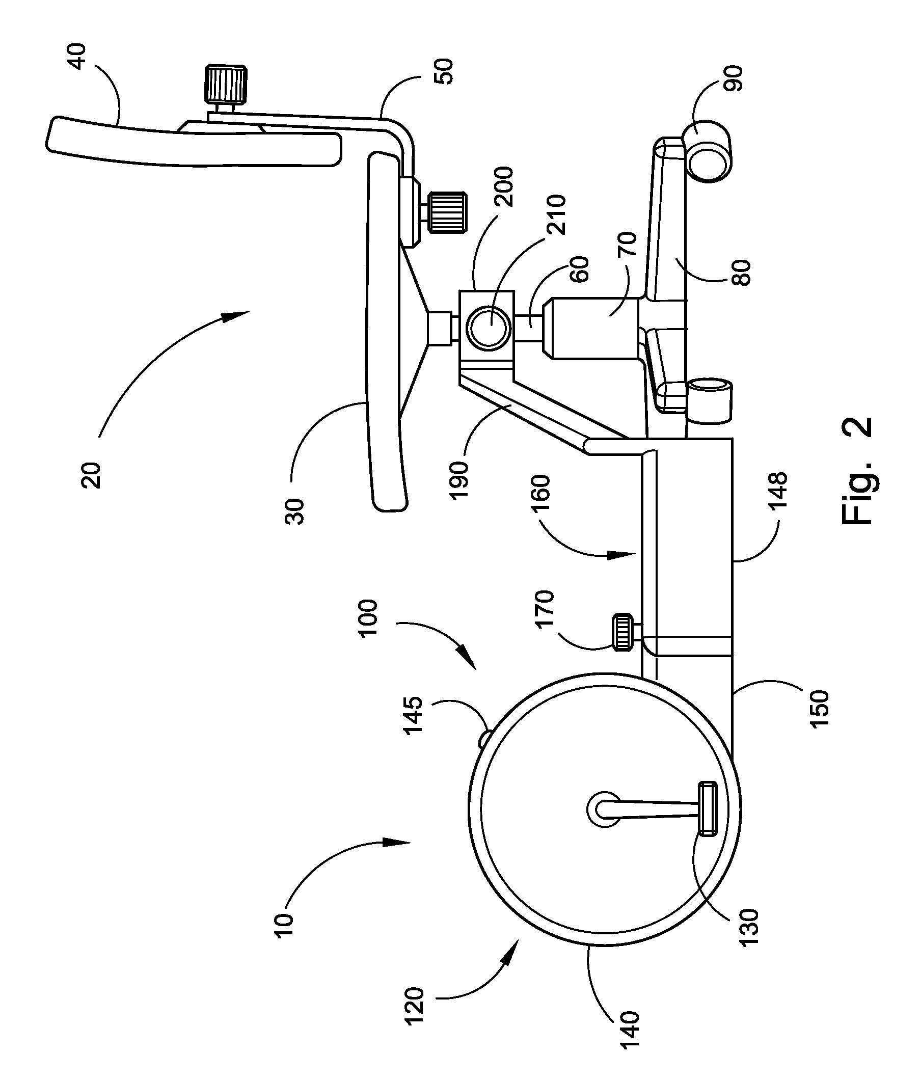 Leg exercise device for use with an office chair