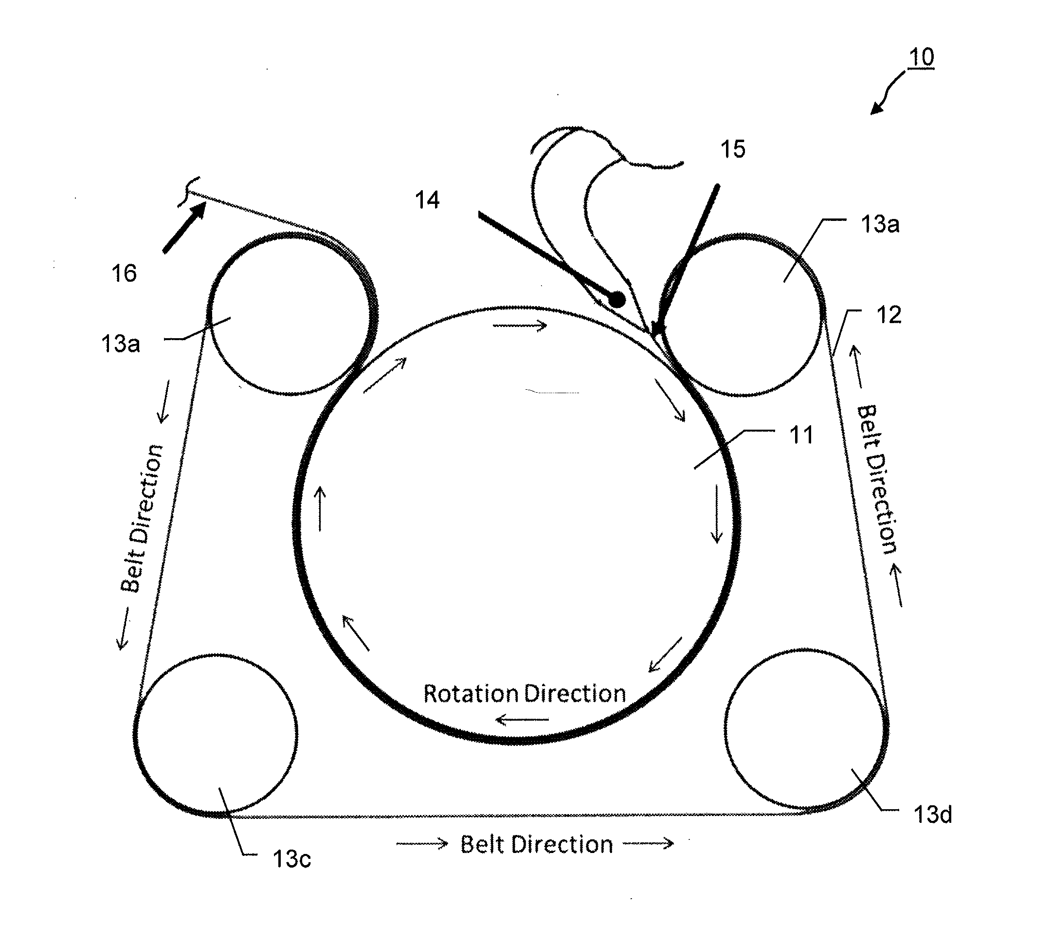 Continuous molded irrigation emitter strip