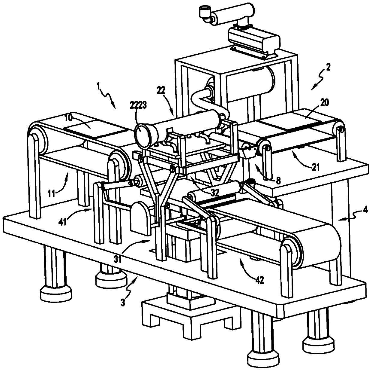 A sheet bonding and automatic output device