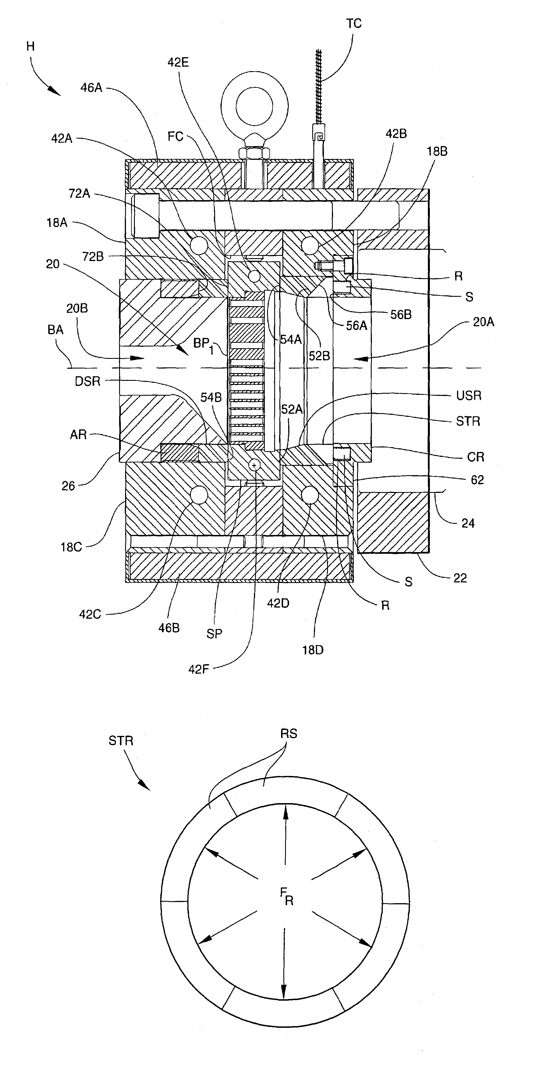 Sliding plate filter with segmented sealing ring