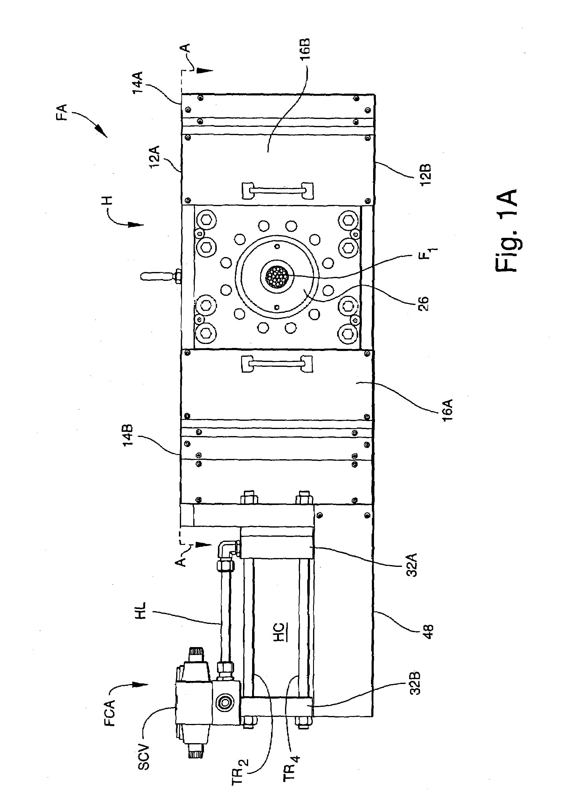 Sliding plate filter with segmented sealing ring