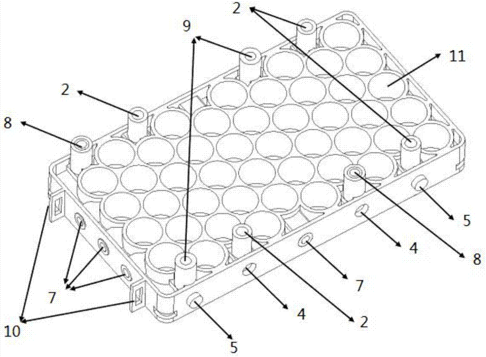 Electrical core bracket and combined battery