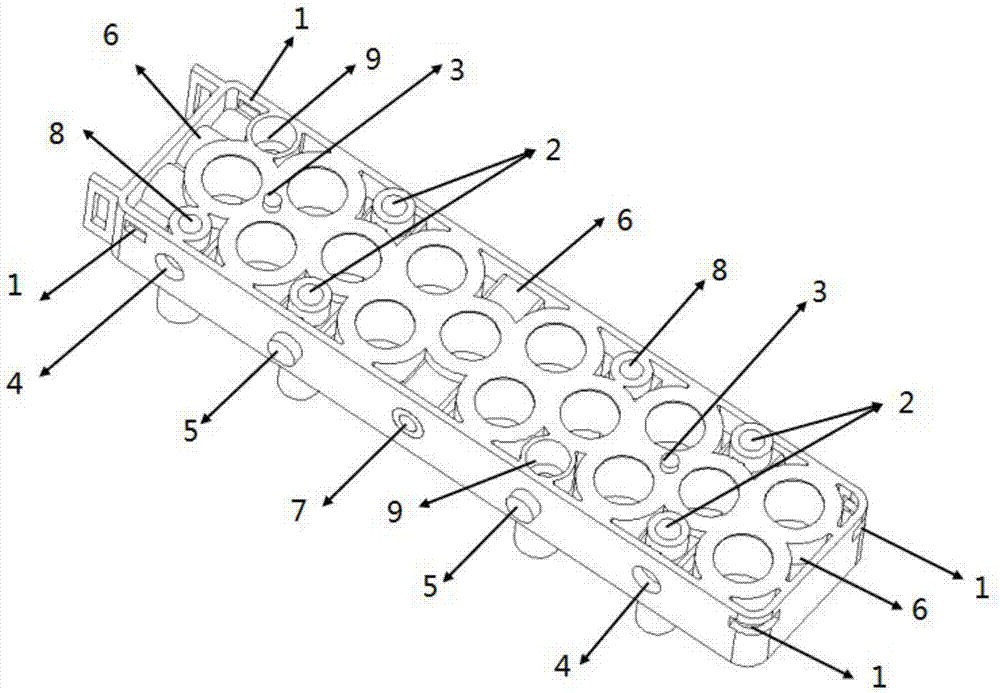 Electrical core bracket and combined battery