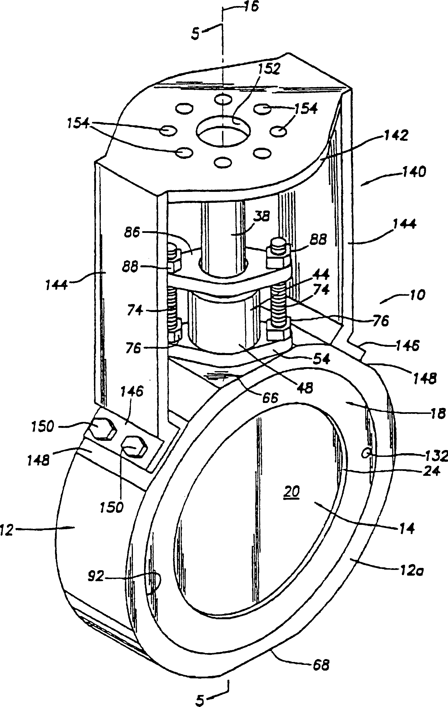 Elliptical sealing surface for butterfly valve