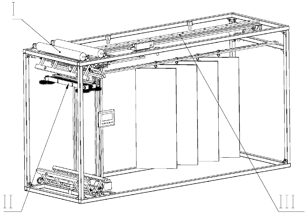 Intelligent wardrobe integrating vacuum packaging, automatic storing and taking and ironing functions