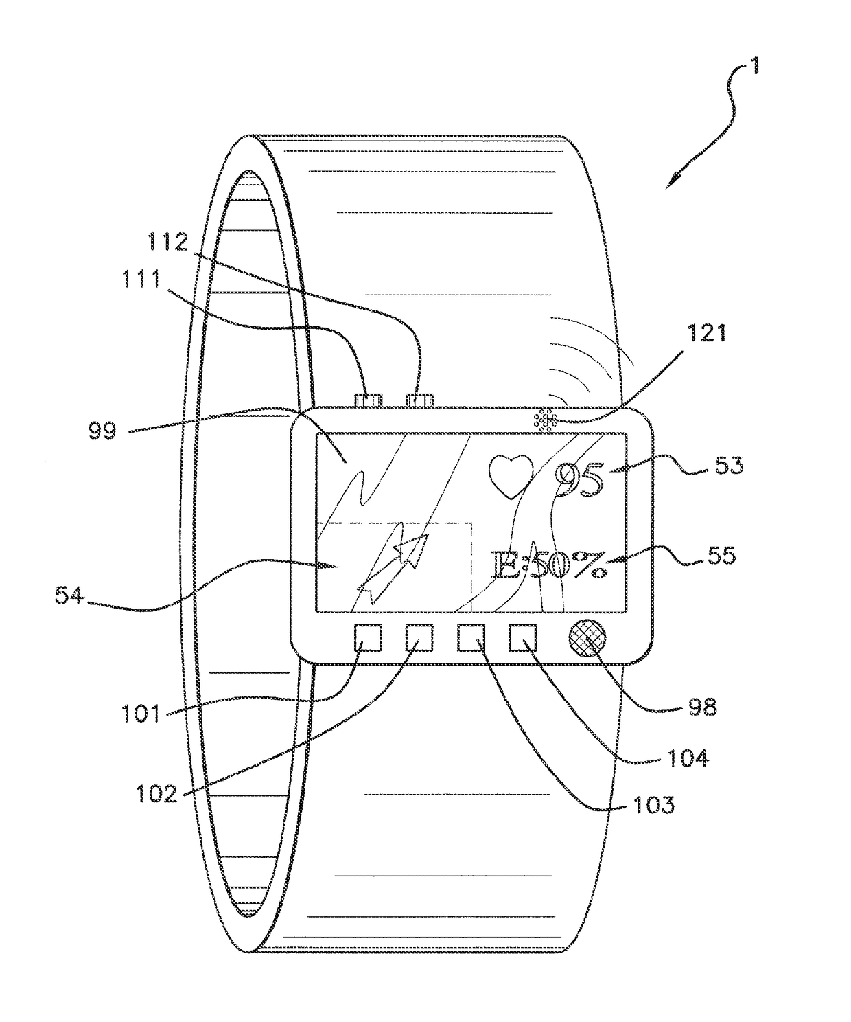 Exercise-assisting device for forecasting the change in a physiological parameter as a function of an itinerary