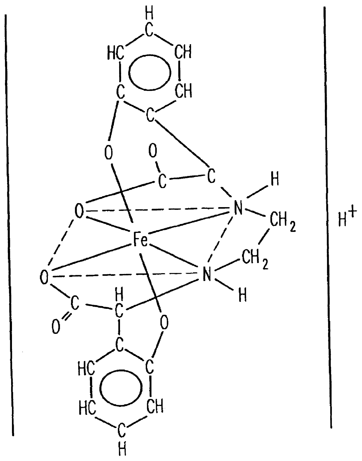 Fungicidal and bactericidal compositions for plants containing compounds in the form of heavy metal chelates