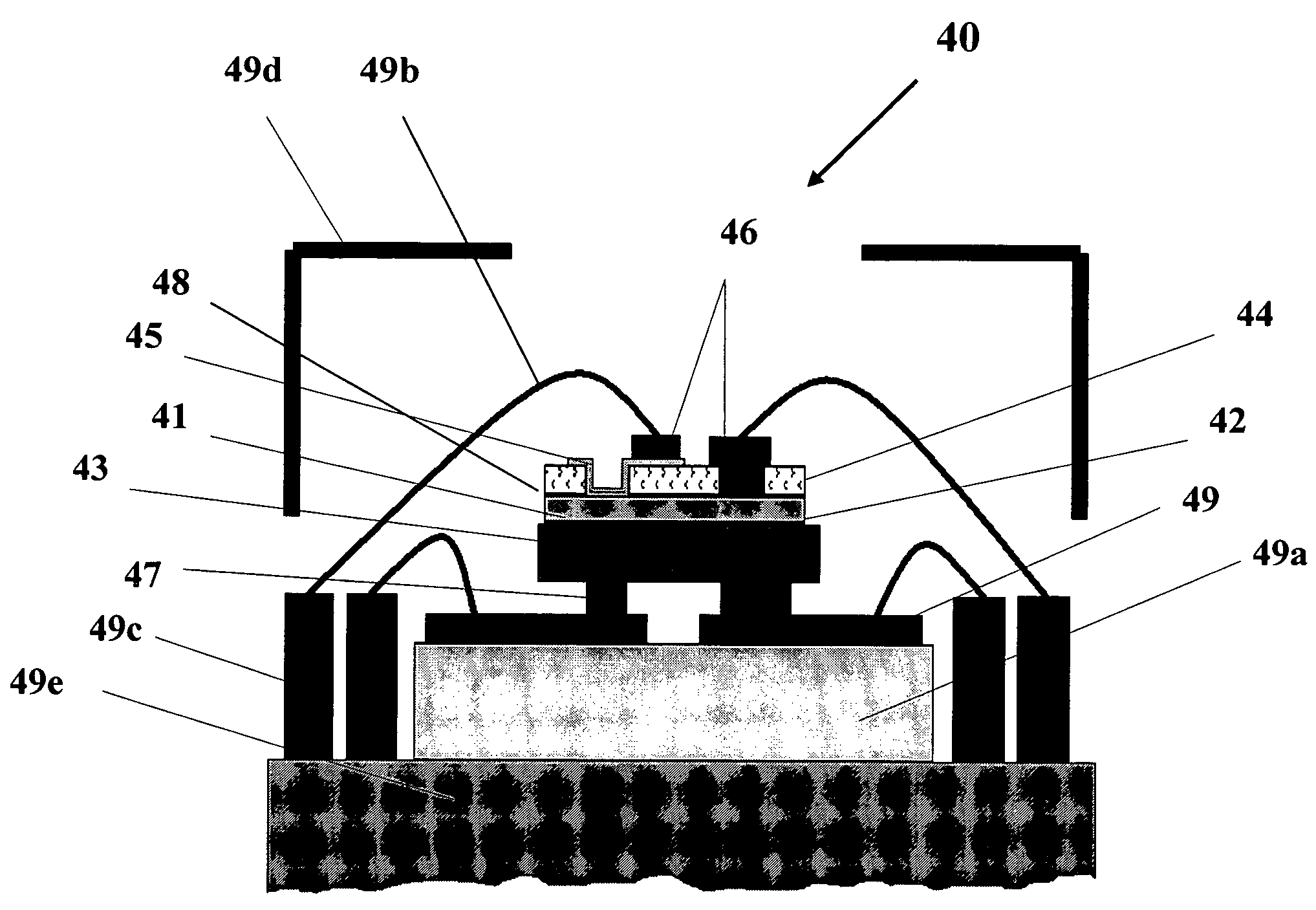 Single-chip monolithic dual-band visible- or solar-blind photodetector