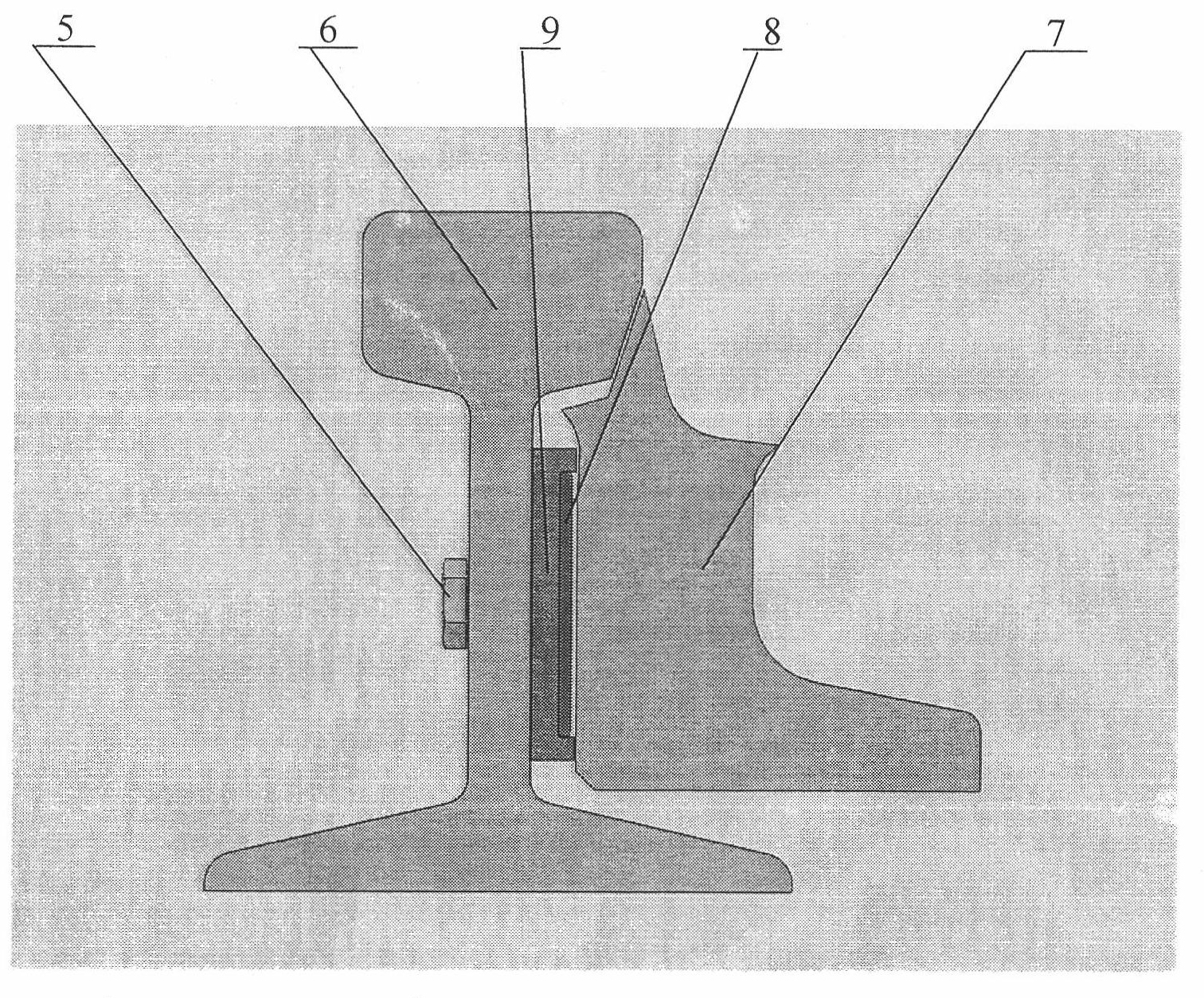 Fast snow melting device of railroad switch