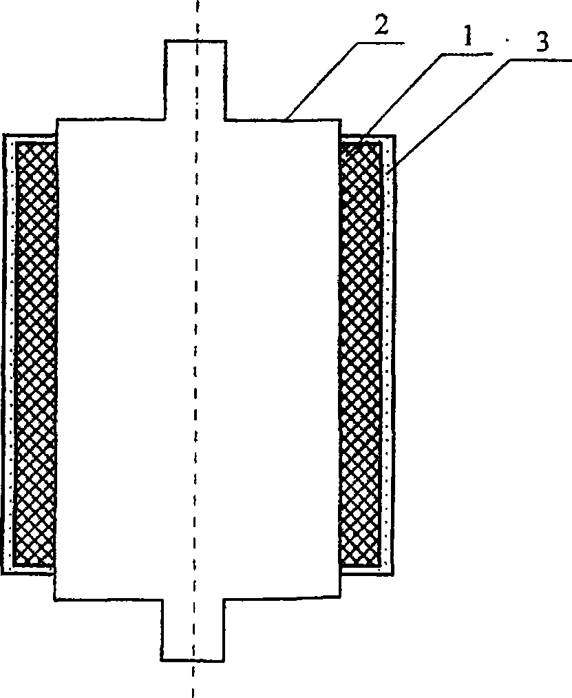 Method for solidifying cloth band winding phenoic composite material product