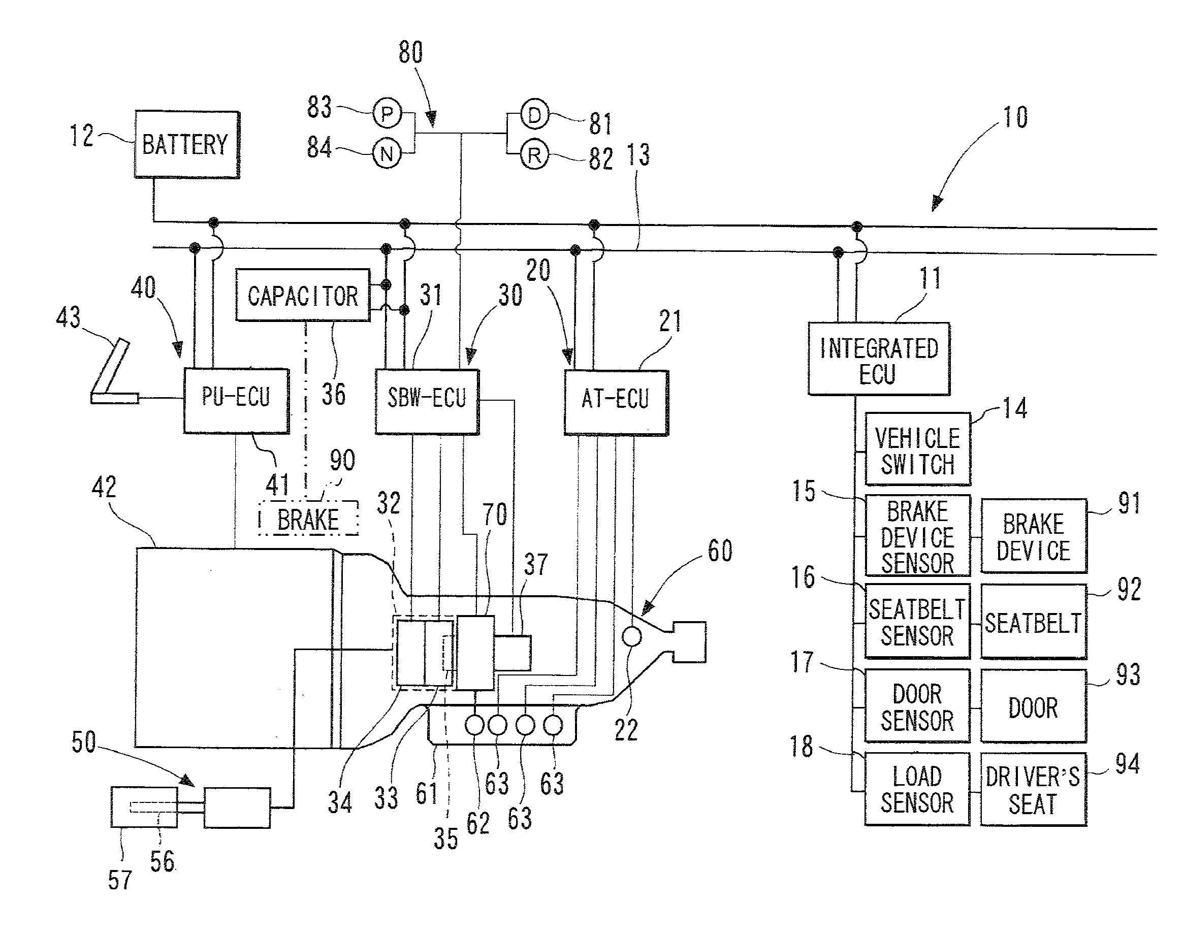 Shift-by-wire system