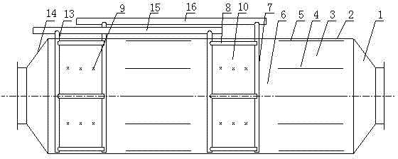 Double-zone multistage electrostatic dust collector with charged cold anode and application method thereof