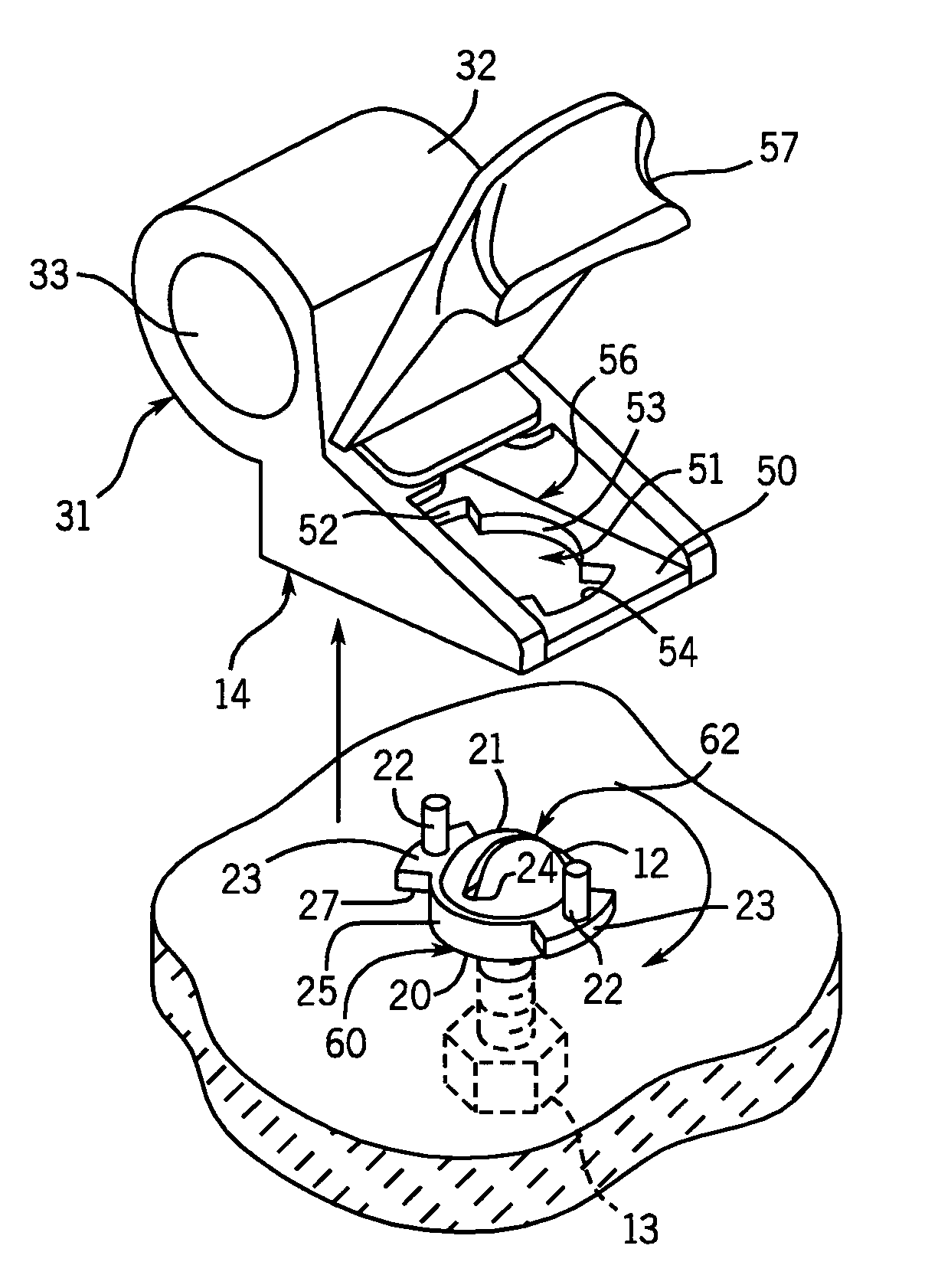 Releasable toilet seat hinge assembly