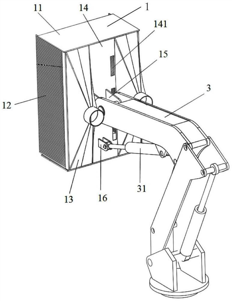 Tunnel wall cleaning device