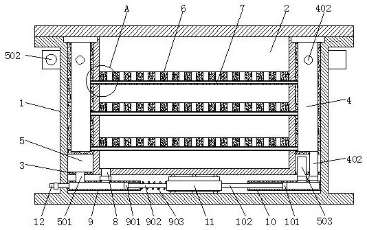 Vehicle-mounted box for refrigerated transportation of vegetables