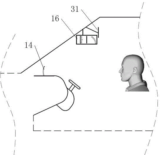 Intelligent vehicle-mounted suspension type night-vision head-up display device