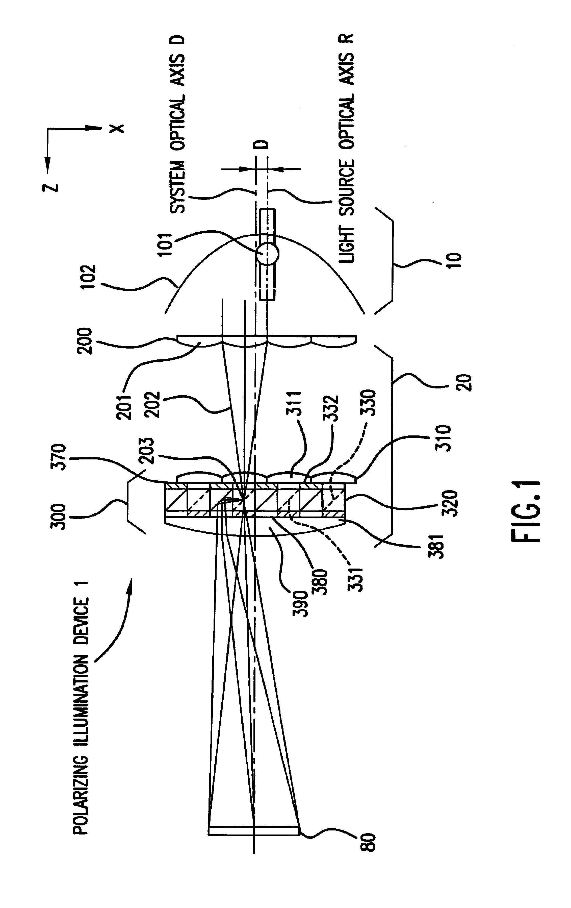 Polarization conversion element, polarization illuminator, display using the same illuminator, and projector